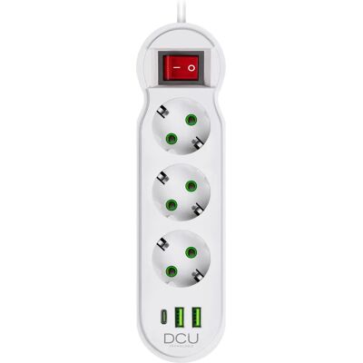 DCU Advance Tecnologic 37400103 Mehrfachsteckdose - Innen Weiß DCU Advance Tecnologic 37400103 Mehrfachsteckdose - Innen Weiß