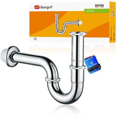IBERGRIF M20506 Trappola di Scarico in Acciaio Inox - Accessorio per Lavello IBERGRIF M20506 Trappola di Scarico in Acciaio Inox - Accessorio per Lavello