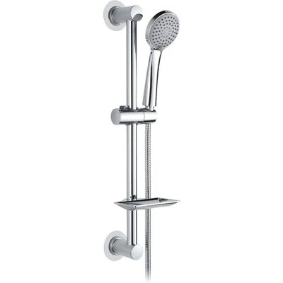 Ibergrif M20903-1 Rail de Douche - Sans Clous, Avec Support de Douche Ajustable et Porte-Savon - Publicité Ibergrif M20903-1 Rail de Douche - Sans Clous, Avec Support de Douche Ajustable et Porte-Savon - Publicité