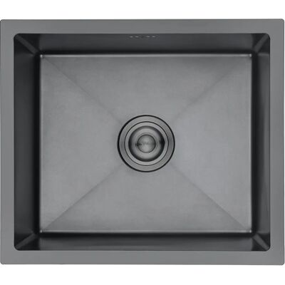 IBERGRIF Edelstahl Küchenbecken - 50x43x20cm - Schwarz IBERGRIF Edelstahl Küchenbecken - 50x43x20cm - Schwarz