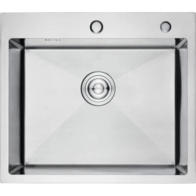 Fregadero de Cocina Ibergrif M85545 - Inoxidable, Gris Fregadero de Cocina Ibergrif M85545 - Inoxidable, Gris