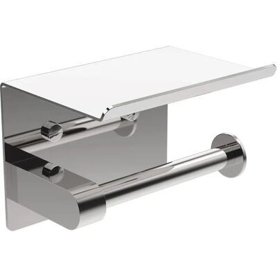 Ibergrif MK34053 Chrome Toilet Paper Holder with Shelf - Bathroom Accessories Ibergrif MK34053 Chrome Toilet Paper Holder with Shelf - Bathroom Accessories