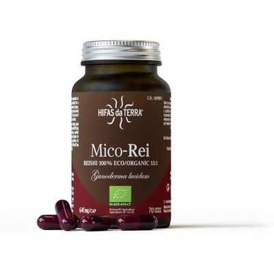 HIFAS DA TERRA Mico Rei Suplemento de Reishi Orgánico - 70 Cápsulas HIFAS DA TERRA Mico Rei Suplemento de Reishi Orgánico - 70 Cápsulas