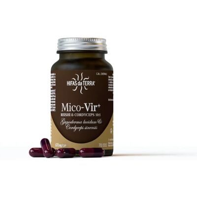 Hifas da Terra Mico Vir+ Reishi Cordyceps - 70 Capsule - Immune Support Hifas da Terra Mico Vir+ Reishi Cordyceps - 70 Capsule - Immune Support