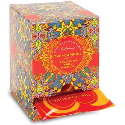 The Capsoul Pirâmides Chá Vermelho Manga Fruta da Paixão - Saquinhos de Chá The Capsoul Pirâmides Chá Vermelho Manga Fruta da Paixão - Saquinhos de Chá