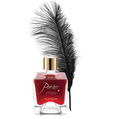 Bijoux Indiscrets Poeme Fraise Sauvage Body Paint - Comestible, Plume, 50ml Bijoux Indiscrets Poeme Fraise Sauvage Body Paint - Comestible, Plume, 50ml