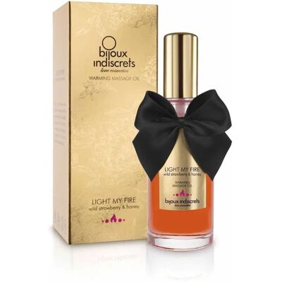 Bijoux Indiscrets Light My Fire Huile de Massage Fraise Sauvage Bijoux Indiscrets Light My Fire Huile de Massage Fraise Sauvage