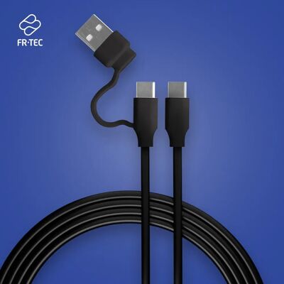 Cabo USB FR-TEC FT0042 - 3m - Preto Cabo USB FR-TEC FT0042 - 3m - Preto