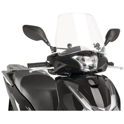 Parabrezza Puig Trafic - Universale, Policarbonato da 3mm, Trasparente - Per Honda SH Scoopy Parabrezza Puig Trafic - Universale, Policarbonato da 3mm, Trasparente - Per Honda SH Scoopy