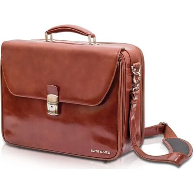 Elite Bags Sac Médical Elite - Cuir Marron - Sac Médical - Publicité Elite Bags Sac Médical Elite - Cuir Marron - Sac Médical - Publicité