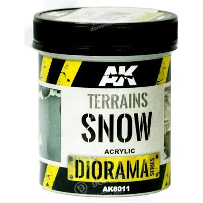 AK Interactive Neve 250ML - Materiais para cenários e dioramas AK Interactive Neve 250ML - Materiais para cenários e dioramas