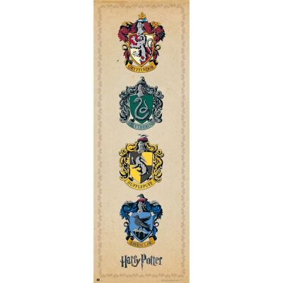 Affiche Harry Potter Emblèmes - 158x53 cm - Grupo Erik Affiche Harry Potter Emblèmes - 158x53 cm - Grupo Erik