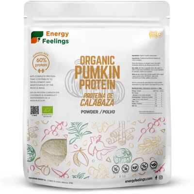 Proteína de abóbora ecológica Energy Feelings - Vegana, Sem glúten, 1kg Proteína de abóbora ecológica Energy Feelings - Vegana, Sem glúten, 1kg