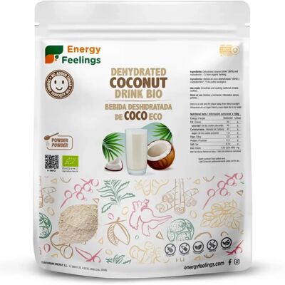 Energy Feelings Polvo de Leche de Coco Orgánico - Pack Eco XXL 1kg Energy Feelings Polvo de Leche de Coco Orgánico - Pack Eco XXL 1kg