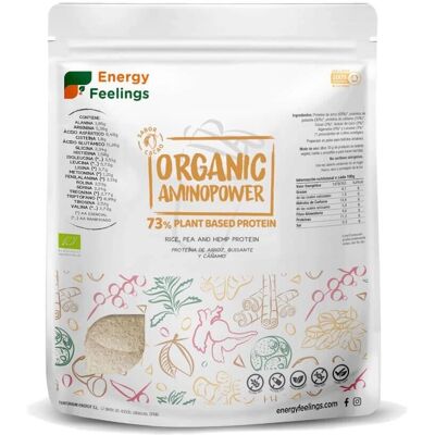 Proteína Vegetal Orgânica Energy Feelings - 70% Cacau - Apoio Muscular Proteína Vegetal Orgânica Energy Feelings - 70% Cacau - Apoio Muscular