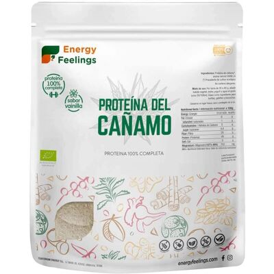 Proteína de cáñamo ecológica Energy Feelings - Vainilla Proteína de cáñamo ecológica Energy Feelings - Vainilla