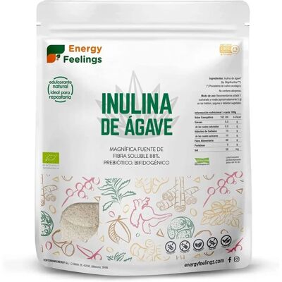Energy Feelings Inuline d'Agave Écologique 500 g - Poudre - Publicité Energy Feelings Inuline d'Agave Écologique 500 g - Poudre - Publicité