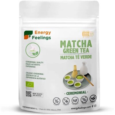 Energy Feelings Energy Feelings Eco Matcha Chá Verde Cerimonial - Verde, Modelo: 100g, Tipo: Pó Energy Feelings Energy Feelings Eco Matcha Chá Verde Cerimonial - Verde, Modelo: 100g, Tipo: Pó