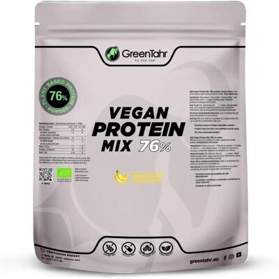 Mezcla de Proteínas Veganas Green Tahr - Banana - 76% - 750g Mezcla de Proteínas Veganas Green Tahr - Banana - 76% - 750g