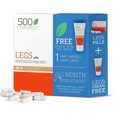 500Cosmetics Cuidado de Piernas Alivio de Várices - Crema y Pastillas 500Cosmetics Cuidado de Piernas Alivio de Várices - Crema y Pastillas