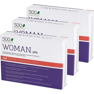 500Cosmetics Woman Pills - Libido natural y alivio de la menopausia 500Cosmetics Woman Pills - Libido natural y alivio de la menopausia