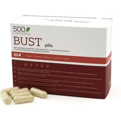 Pastillas de Busto 500COSMETICS - Aumento natural de senos Pastillas de Busto 500COSMETICS - Aumento natural de senos