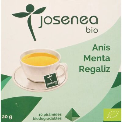 Josenea Té Orgánico de Anís Menta y Regaliz - Infusión de Hierbas Josenea Té Orgánico de Anís Menta y Regaliz - Infusión de Hierbas