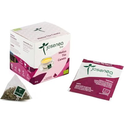 Infusión de Melisa Tilo Canela - Té herbal relajante Infusión de Melisa Tilo Canela - Té herbal relajante