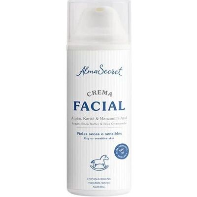 Crema Viso Alma Secret Argan, Shea e Camomilla Blu SPF20 - Pelle Secca Sensibile Crema Viso Alma Secret Argan, Shea e Camomilla Blu SPF20 - Pelle Secca Sensibile
