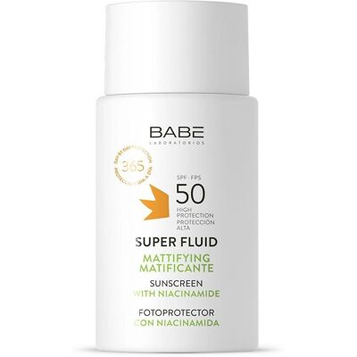 Babé Solar Super Fluid Matifiant SPF50 - Crème solaire Babé Solar Super Fluid Matifiant SPF50 - Crème solaire