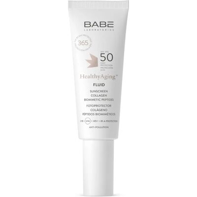 Babé HealthyAging+ Fluid SPF50 Aurinkovoide kollageenilla Babé HealthyAging+ Fluid SPF50 Aurinkovoide kollageenilla