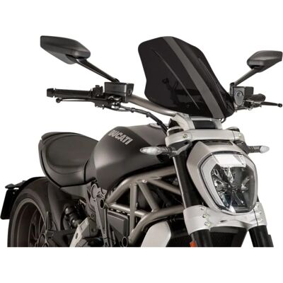 PUIG Parabrisas ajustable para Ducati S Diavel - Nueva generación PUIG Parabrisas ajustable para Ducati S Diavel - Nueva generación