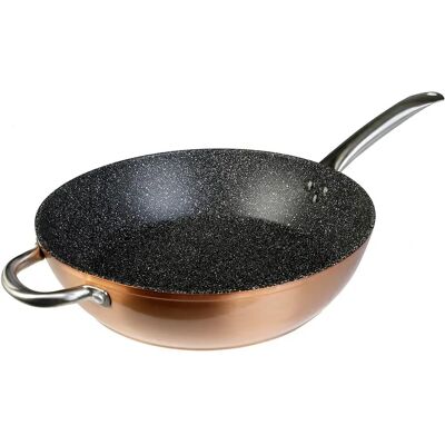 Poêle en cuivre WeCook 32cm en aluminium forgé - Publicité Poêle en cuivre WeCook 32cm en aluminium forgé - Publicité