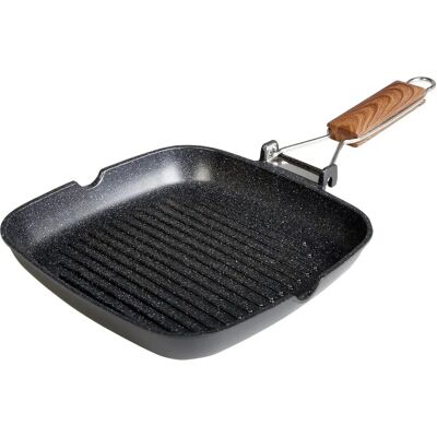 Poêle à grill induction Ecochef WeCook 24x24cm - Écologique, Aluminium, Antiadhésif, Noir Poêle à grill induction Ecochef WeCook 24x24cm - Écologique, Aluminium, Antiadhésif, Noir