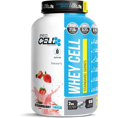 Procell Wheycell 2Kg Fresa - Proteína en polvo Procell Wheycell 2Kg Fresa - Proteína en polvo