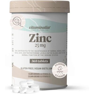 Vitaminalia 25mg de Zinco Gluconato - Suplemento alimentar Vitaminalia 25mg de Zinco Gluconato - Suplemento alimentar