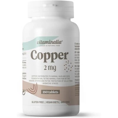 Vitaminalia Gliconato de Cobre 2mg - Suplemento Alimentar Vitaminalia Gliconato de Cobre 2mg - Suplemento Alimentar