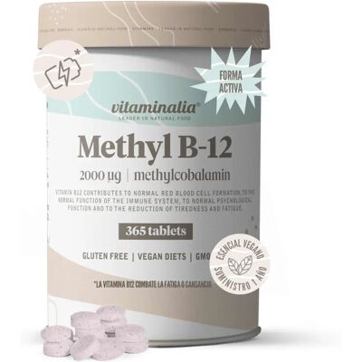 Vitaminalia | 2000mcg Metilcobalamina - Vitamina B12 - Adequado para dietas vegetarianas e veganas Vitaminalia | 2000mcg Metilcobalamina - Vitamina B12 - Adequado para dietas vegetarianas e veganas