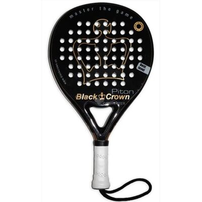 Black Crown Piton - Raquette de Padel Ronde en Fibre de Carbone pour Joueurs Avancés - Publicité Black Crown Piton - Raquette de Padel Ronde en Fibre de Carbone pour Joueurs Avancés - Publicité