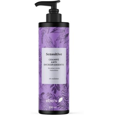 Champú Antiencrespamiento Senssitive de Ebers con Keratina y Ácido Hialurónico 250 ml Champú Antiencrespamiento Senssitive de Ebers con Keratina y Ácido Hialurónico 250 ml