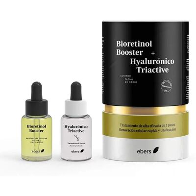 Ebers Booster de Biorretinol + Triactivo de Ácido Hialurónico - Kit Antiedad Ebers Booster de Biorretinol + Triactivo de Ácido Hialurónico - Kit Antiedad