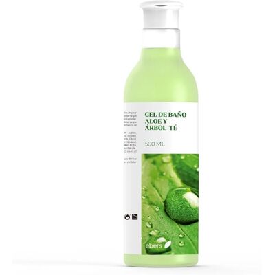 Gel de baño Aloe Vera y árbol de té de la marca Ebers - Limpieza profunda, regulación de sebo Gel de baño Aloe Vera y árbol de té de la marca Ebers - Limpieza profunda, regulación de sebo
