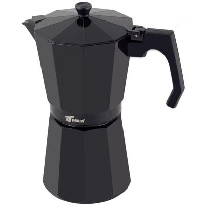 Thulos TH-BKCI12T - Negro - Cafetera moka Thulos TH-BKCI12T - Negro - Cafetera moka
