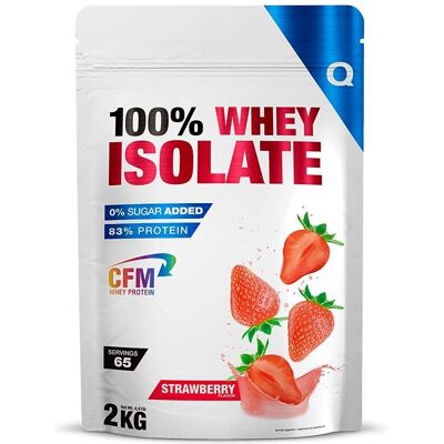 Quamtrax Proteína Direct 100% Whey Isolate Morango - Pó de proteína Quamtrax Proteína Direct 100% Whey Isolate Morango - Pó de proteína