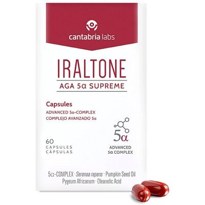Iraltone Aga 5-alpha Supreme Cápsulas - Suplemento capilar Iraltone Aga 5-alpha Supreme Cápsulas - Suplemento capilar