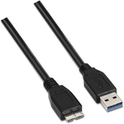 Kabel USB Aisens A105-0044 2m - Micro-USB B, USB 3.2 Gen 1 - Czarny Kabel USB Aisens A105-0044 2m - Micro-USB B, USB 3.2 Gen 1 - Czarny