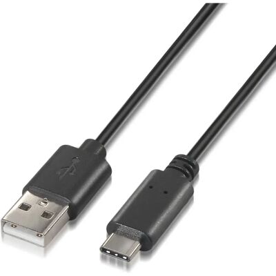 Kabel USB A do USB-C Aisens A107-0051 - 1m - Czarny Kabel USB A do USB-C Aisens A107-0051 - 1m - Czarny