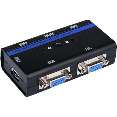 AISENS A111-0064 KVM switch - Rack montage - Zwart AISENS A111-0064 KVM switch - Rack montage - Zwart