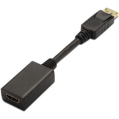 Adapter kabla wideo Aisens A125-0134 - 15cm DisplayPort HDMI Czarny Adapter kabla wideo Aisens A125-0134 - 15cm DisplayPort HDMI Czarny
