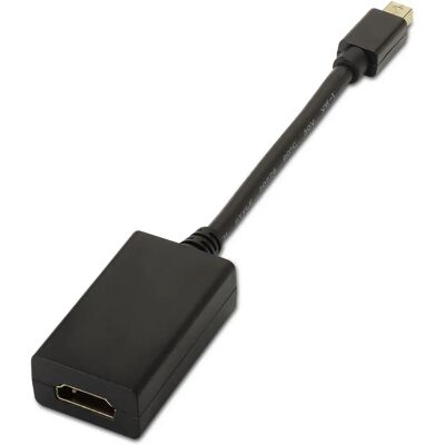 AISENS A125-0137 Videokábel adapter - 0,15 m Mini DisplayPort HDMI Fekete AISENS A125-0137 Videokábel adapter - 0,15 m Mini DisplayPort HDMI Fekete